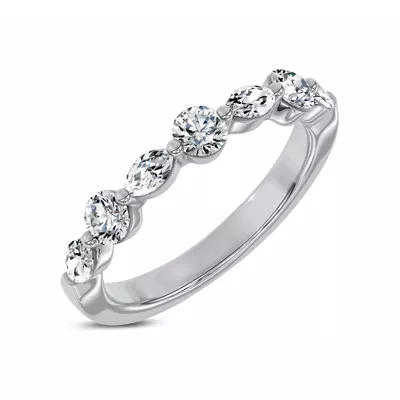 Alternating Marquise Lab Diamond Band