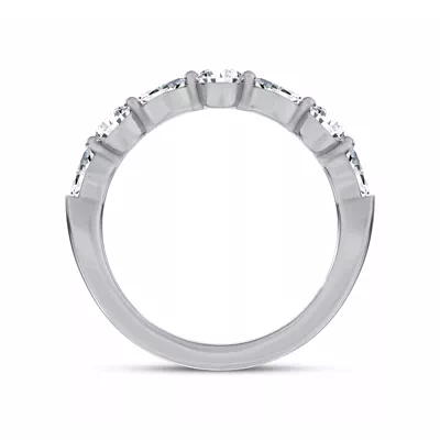 Alternating Marquise Lab Diamond Band