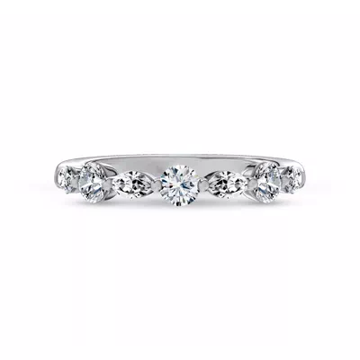 Alternating Marquise Diamond Band