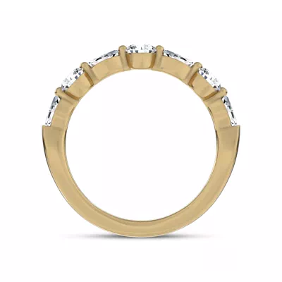 Alternating Marquise Diamond Band