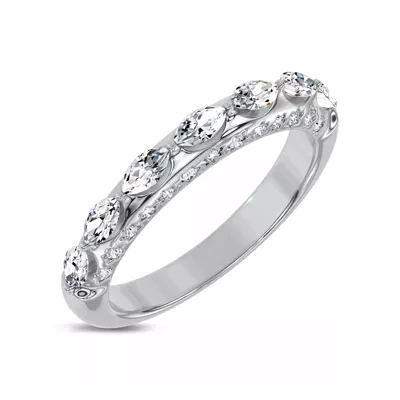 Fireworks Marquise Diamond Band