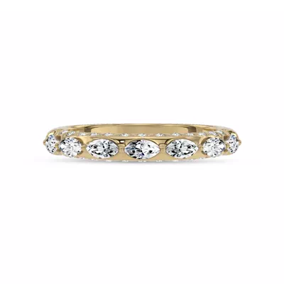 Fireworks Marquise Lab Diamond Band