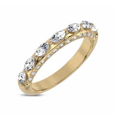 Fireworks Marquise Diamond Band