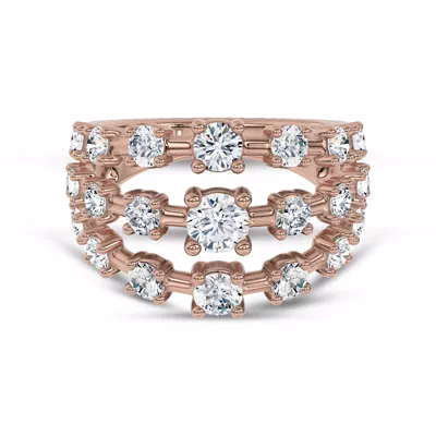 Starlight Graduated Triple Row Lab Diamond Band (2.00 ct. tw.)