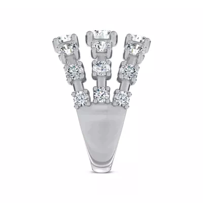 Starlight Graduated Triple Row Diamond Band (2.00 ct. tw.)