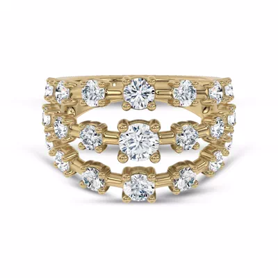 Starlight Graduated Triple Row Diamond Band (2.00 ct. tw.)