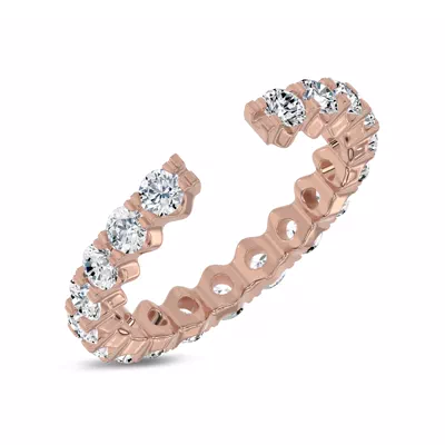 Ouvre Round Diamond Open Eternity Band