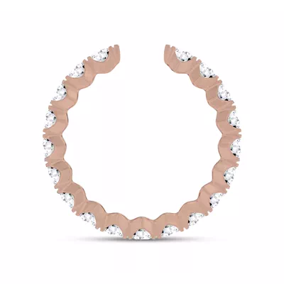 Ouvre Round Diamond Open Eternity Band