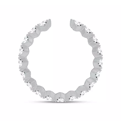 Ouvre Round Lab Diamond Open Eternity Band