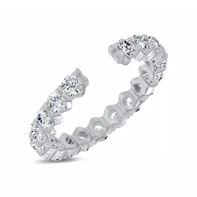 Ouvre Round Diamond Open Eternity Band