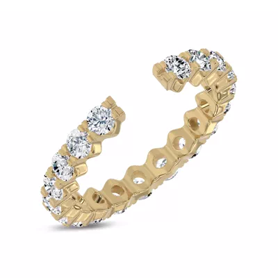 Ouvre Round Diamond Open Eternity Band