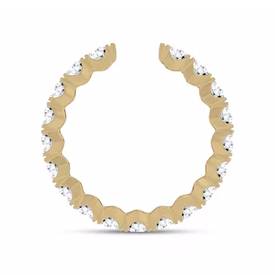 Ouvre Round Diamond Open Eternity Band