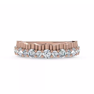 Scalloped Pavé Lab Diamond Band (1.00 ct. tw.)