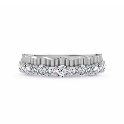 Scalloped Pavé Diamond Band (1.00 ct. tw.)