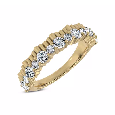 Scalloped Pavé Lab Diamond Band (1.00 ct. tw.)