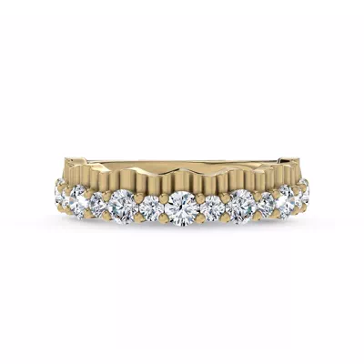 Scalloped Pavé Diamond Band (1.00 ct. tw.)