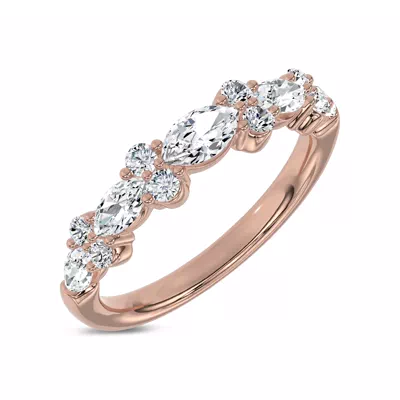 Marquise Duo Lab Diamond Band