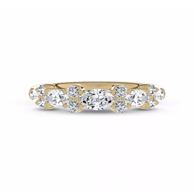Marquise Duo Lab Diamond Band