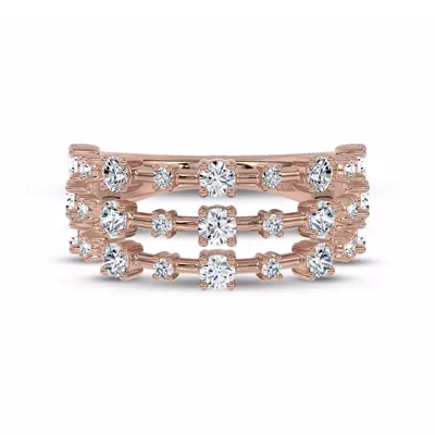 Starlight Triple Row Diamond Band