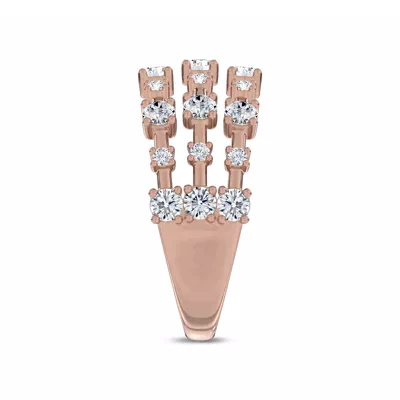 Starlight Triple Row Diamond Band