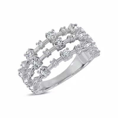 Starlight Triple Row Lab Diamond Band