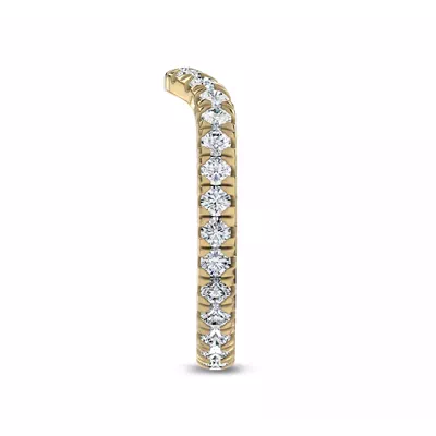 Linda Curved Diamond Eternity Band (2.5mm)