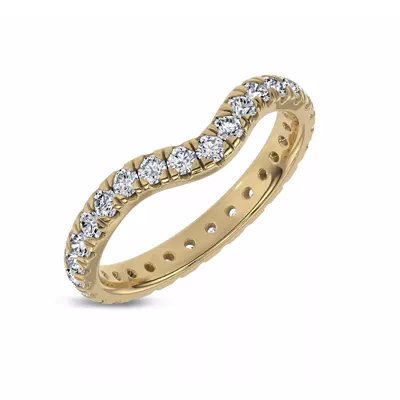 Boda Curved Diamond Eternity Band (2.5mm)