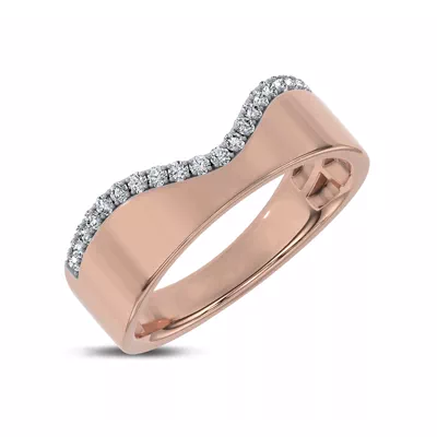 Costa Wide Pavé Diamond Band