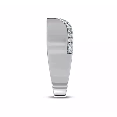 Costa Wide Pavé Diamond Band