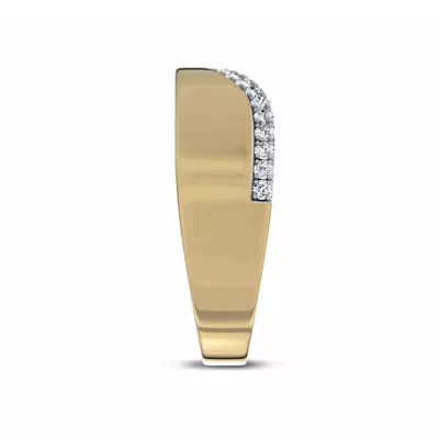 Costa Wide Pavé Diamond Band