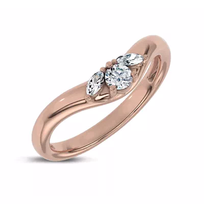 Elysium Curved Lab Diamond Band