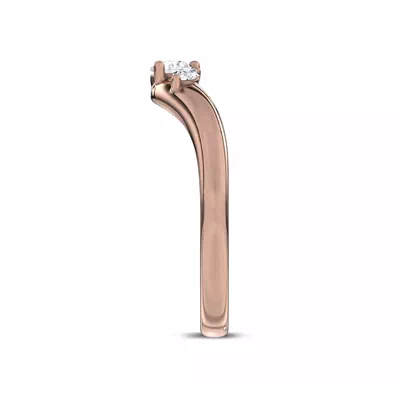 Elysium Curved Lab Diamond Band