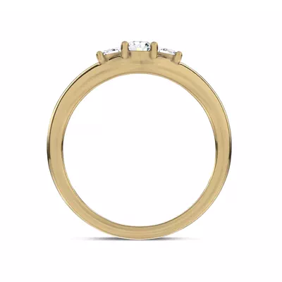 Elysium Curved Lab Diamond Band
