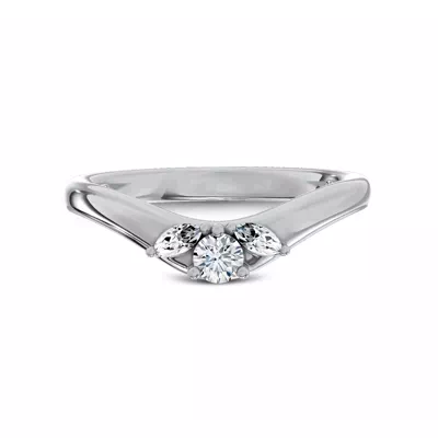 Elysium Curved Lab Diamond Band