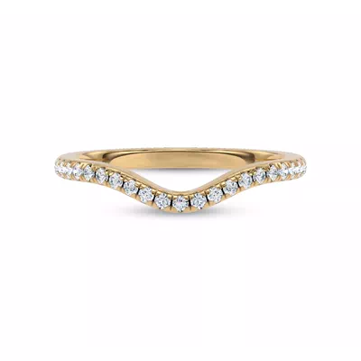 Boda Curved Pavé Lab Diamond Band (1.5mm)