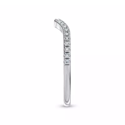 Boda Curved Pavé Lab Diamond Band (1.5mm)