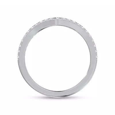 Linda Curved Pavé Lab Diamond Band (1.5mm)