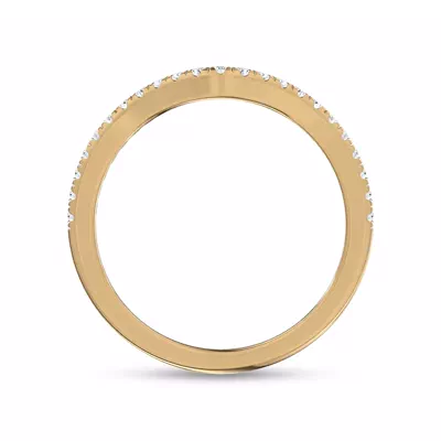 Linda Curved Pavé Diamond Band (1.5mm)