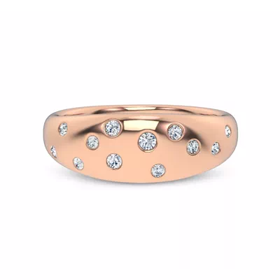 Lustra Wide Lab Diamond Band