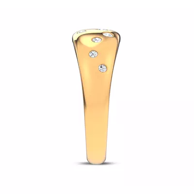 Lustra Wide Diamond Band