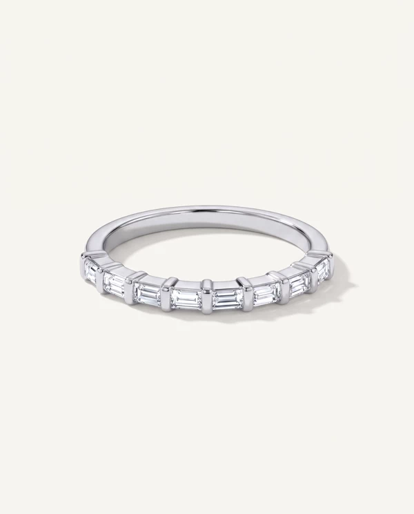 Women’s Wedding Ring Baguette Lab Diamond Half Band (.20 ct. tw.)