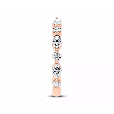 Cole Round And Marquise Diamond Open Band