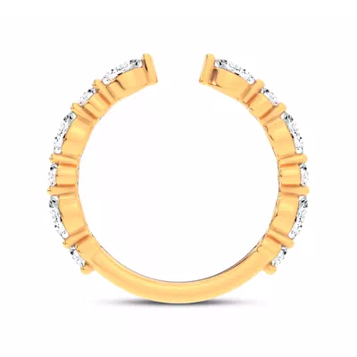 Cole Round And Marquise Diamond Open Band