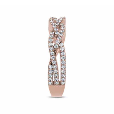 Braided Pavé Lab Diamond Band