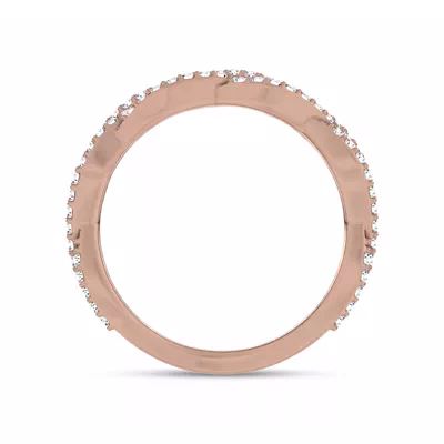 Braided Pavé Lab Diamond Band