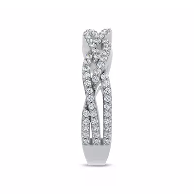 Braided Pavé Diamond Band