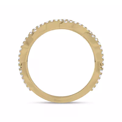 Braided Pavé Lab Diamond Band