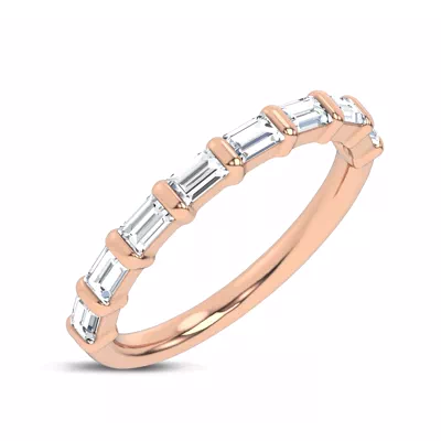 Baguette Lab Diamond Half Band (.50 ct. tw.)
