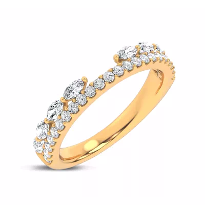 Ouvre Marquise Wrap Pavé Lab Band