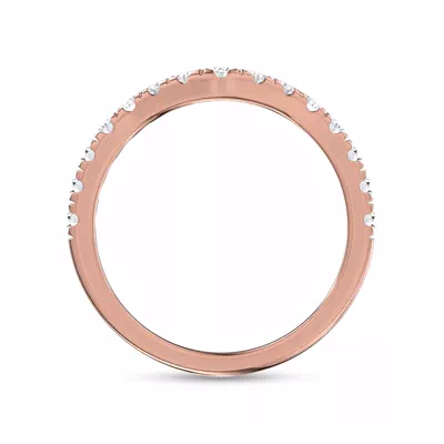 Boda Curved Pavé Diamond Band (2.5mm)